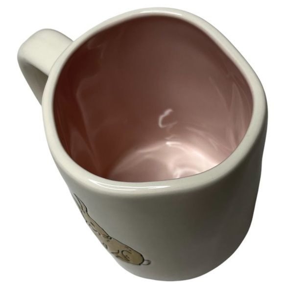 Rae Dunn Bunny Love Coffee Mug Off White Easter Bunny Cup - Picture 6 of 6